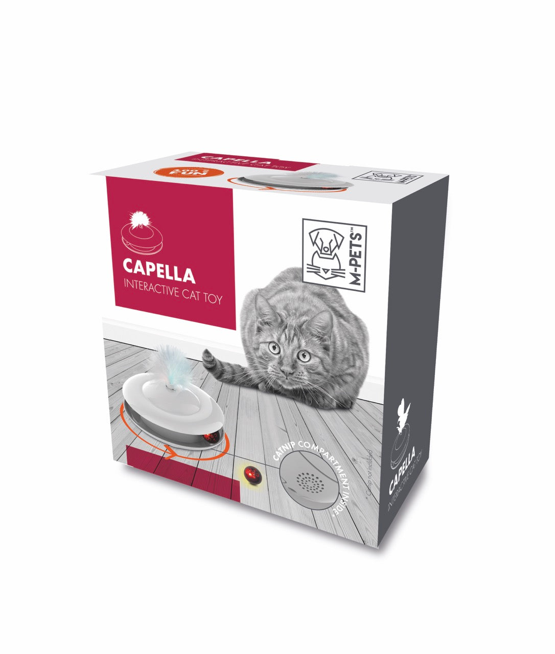 M-Pets Capella Tüylü İnteraktif Kedi Oyuncağı